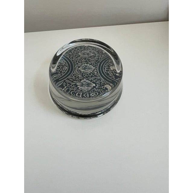 Illustration Contemporary John Derian Signed Decoupage Paper Weight, With Original Sticker For Sale - Image 3 of 7