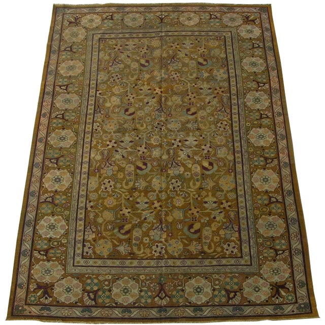19th Century 1900s Antique Indian Amritsar Rug For Sale - Image 5 of 9