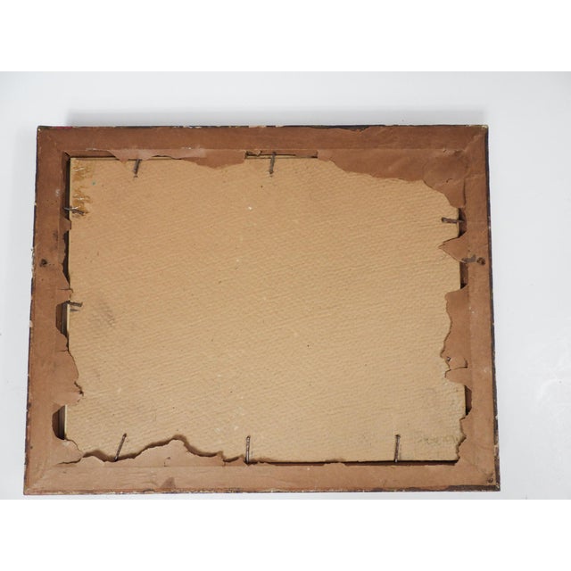 Early 20th Century Batwing Gilt Picture Frame & Folly Photograph For Sale In Seattle - Image 6 of 6