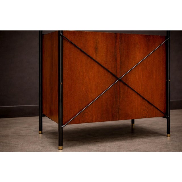 Side Table in Metal, Rosewood and Formica, Geraldo de Barros for Unilabor, 1950s - Lot 439A For Sale - Image 10 of 10