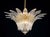 Fabio Ltd Italian Palmette Murano Glass Chandelier by Fabio LTD For Sale - Image 4 of 7