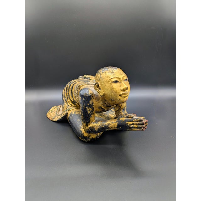 Traveling Man Treasures is selling this rare Burmese Buddhist monk statue dating from the late 19th century. The piece is...