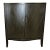 1970s French Art Deco Style Modern Two-Door Bar Cabinet With Diamond Inlay Pattern For Sale