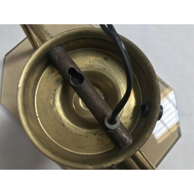 Art Deco Style Brass and Glass Wall Lights, 1960s, Set of 2 For Sale - Image 11 of 18
