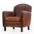 A Pair of Dutch Art Deco Style Leather Club Chairs, C 1950. For Sale - Image 4 of 6