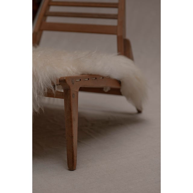 Vintage Hunting Lounge Chair from VEB Deutsche Werkstätten Hellerau, 1950s For Sale - Image 6 of 16