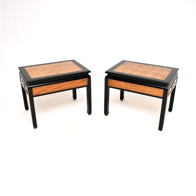Vintage Burr Elm Side Tables by Raymond Sobota, 1980, Set of 2 For Sale - Image 4 of 12