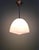 Bauhaus pendant light in white opaline glass and chrome-plated metal, produced by philips (phililite series), 1930s. the...