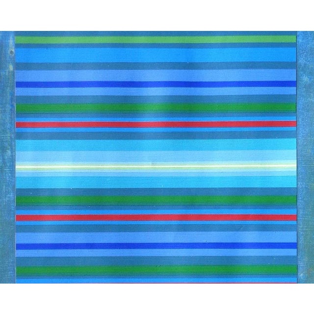 Abstract Contemporary Abstract Mixed Media on Paper Painting "Organic Geometry (Fragrant Portals Ii)" by Michael Barringer For Sale - Image 3 of 4