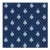 Schumacher Bee Epingle Fabric in Blue For Sale