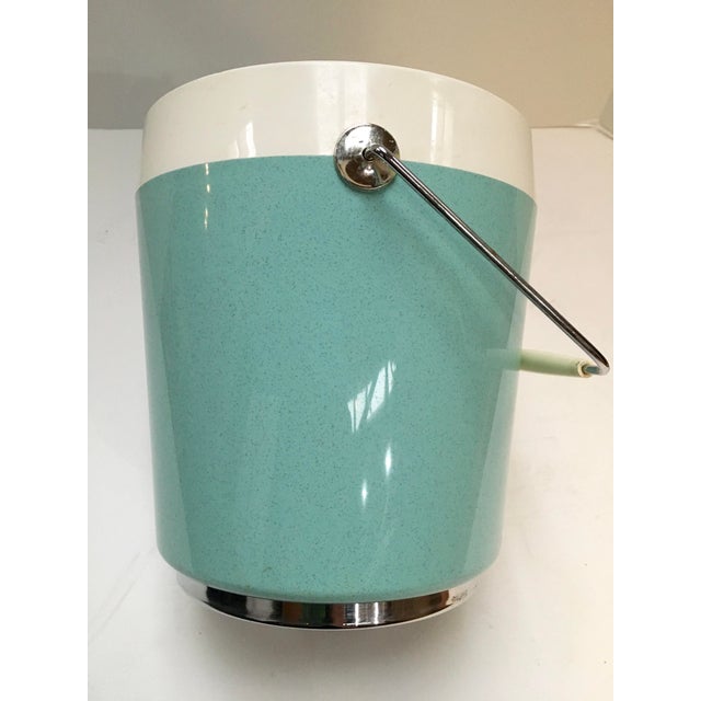 MidCentury Aqua Insulated Ice Bucket Chairish