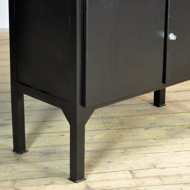 Metal Vintage Medical Cabinet in Iron and Glass, 1970s For Sale - Image 7 of 11