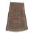 1970s Turkish Red Medallion Doormat Rug For Sale