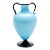 Vintage Murano Blue Incamiciato Glass Vase For Sale