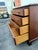 Wood Vintage Georgian Chippendale Style Inlaid Flame Mahogany Chest of Drawers by Md. Colony For Sale - Image 7 of 17