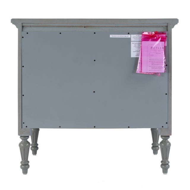 Wood Easterbrook 31.5 in. W Rectangular Wood 4 Drawer Accent Chest, Gray Finish For Sale - Image 7 of 9