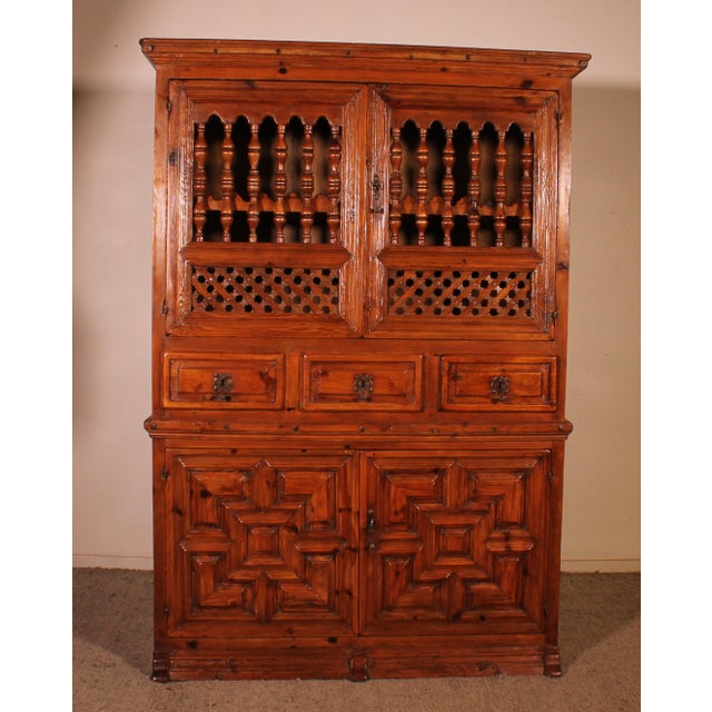 Antique Spanish Wooden Cupboard For Sale - Image 16 of 16