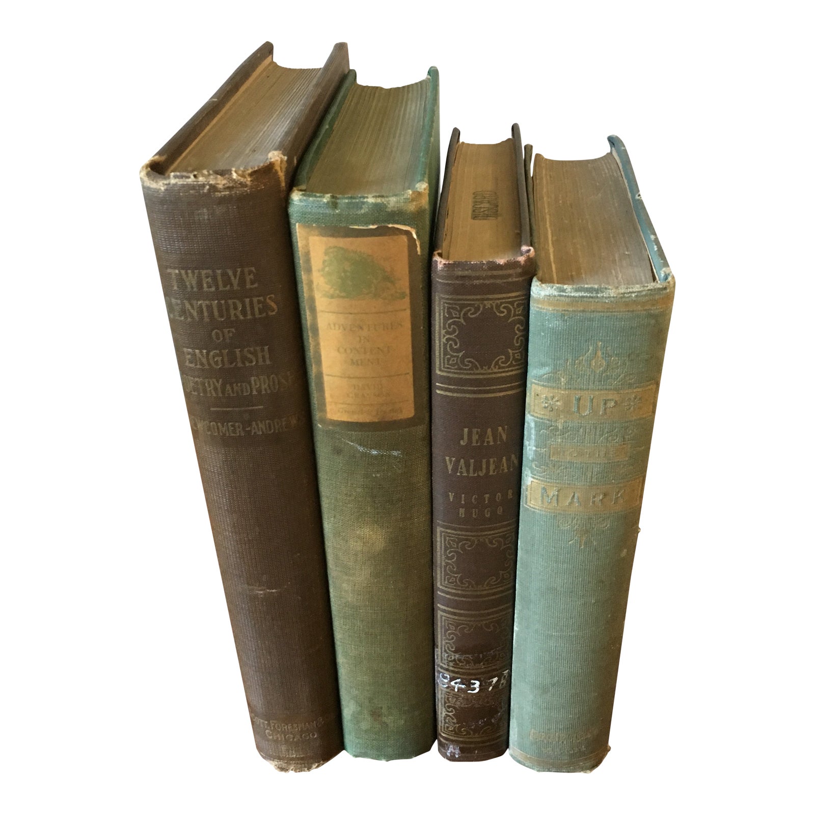 Vintage Books a Set of 4 Chairish