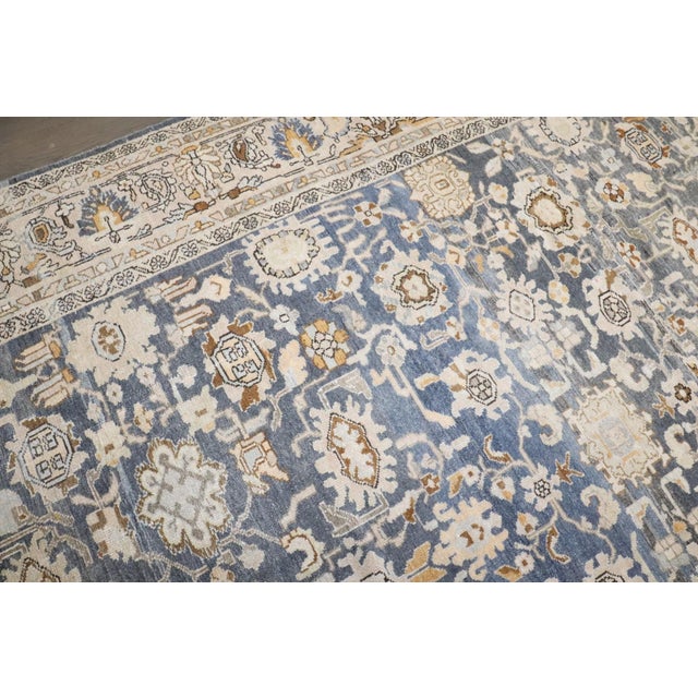 Antique Blue Malayer Carpet - 8'4" x 11'6" For Sale - Image 11 of 14