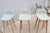 Danish Iskos-Berlin for Muuto Blue Leather Fiber Bar Stools Wood Base - Set of 6 For Sale - Image 14 of 18