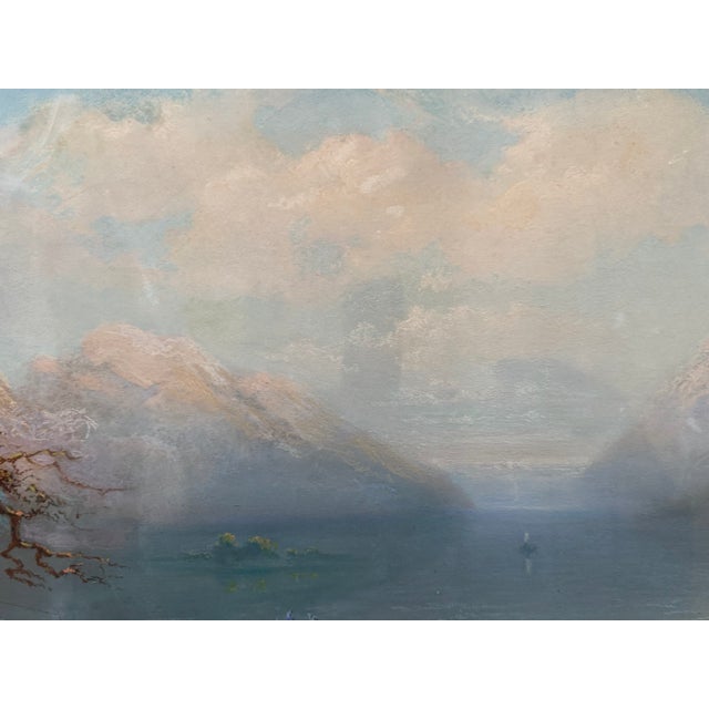 Landscape Composition, 1869, Pastel, Framed For Sale - Image 8 of 14