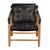 This chair features a Dark Walnut frame paired with Ebony Black leather and canvas details. Its clean lines and material...