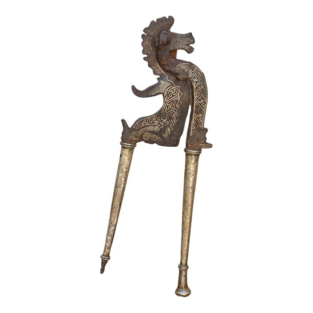 Antique Bronze & Iron Mythological Sarota For Sale