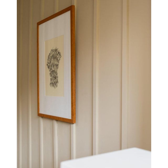 Paul Wilhelm Jacobs, Abstract Motif, 2019, Charcoal on Paper, Framed For Sale - Image 9 of 11