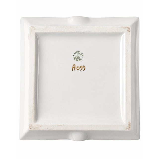 Vintage Villa d'Este Lake Como Italy Hotel Limoges Porcelain Ashtray Dish For Sale - Image 9 of 10