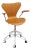 Mid-Century Danish Arne Jacobsen for Fritz Hansen Oak Series 7 Swivel Desk Chair For Sale