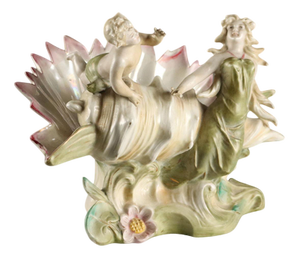 Art Nouveau Porcelain Shell Vase