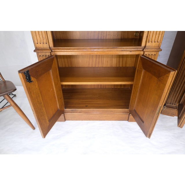 Pair of Super Fine Federal Style Frutiwood Bokcases by Bloomingdale's Italy MINT For Sale - Image 11 of 16