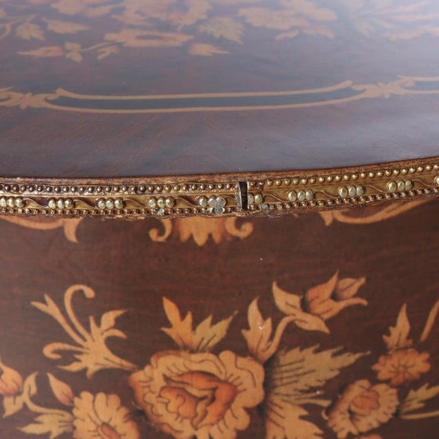 French Rosewood, Ormolu, Marquetry & Inlaid 2 Drawer Kidney Shaped Stand C1920 For Sale - Image 15 of 15