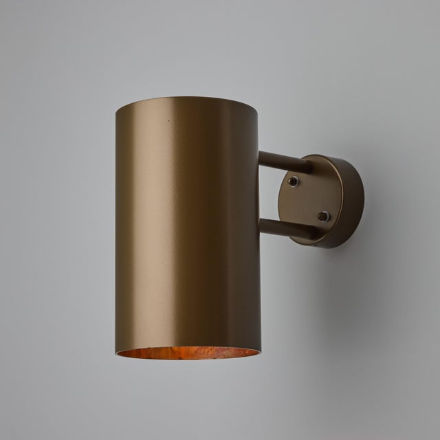 Brown Pair of Hans-Agne Jakobsson C627/110 'Rulle' Sconces in Painted Brown For Sale - Image 8 of 10