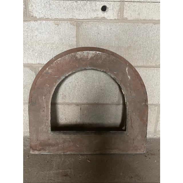 22” wide 20.5” tall Opening 8” wide x 13-1/4” Needs good cleaning, painting if needed. Overall in good working condition....