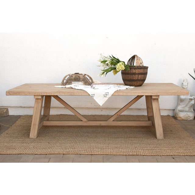 Nine feet is the length where a trestle table stops being furniture and starts being infrastructure for actual gatherings,...