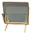 Brass and Glass Magazine Rack, Italy, 1960s For Sale
