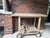 Arhaus Hamptons Outdoor Teak Dining Set – 84" Table, Bench, 4 Chairs, Beverage Cart & Cushions For Sale - Image 9 of 15