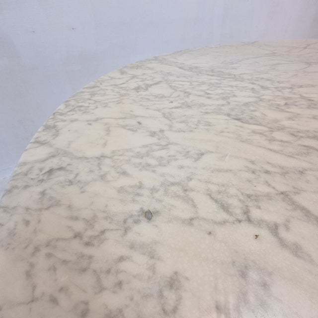 Marble Dining Table with Chairs by Eero Saarinen for Knoll, 1960s, Set of 6 For Sale - Image 11 of 18