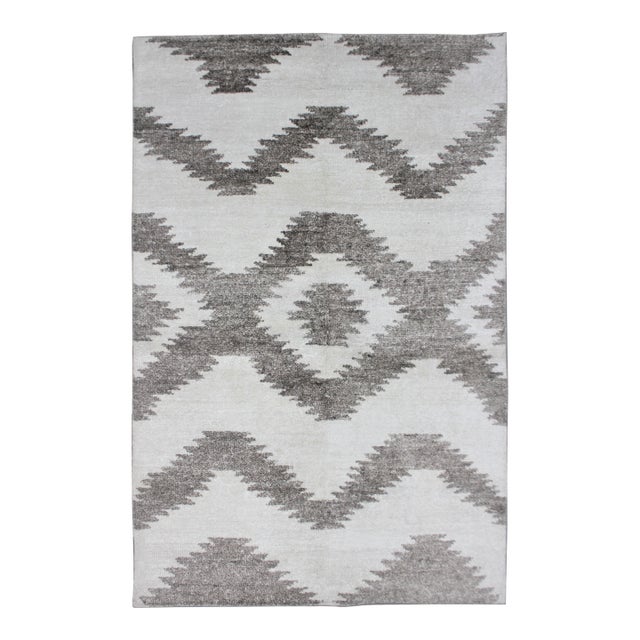 Hand Knotted Borderless Navajo Design Rug - 10' X 14' For Sale