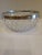 Mid 20th Century Vintage Etched Glass Silver Rimmed Bowl For Sale - Image 5 of 5