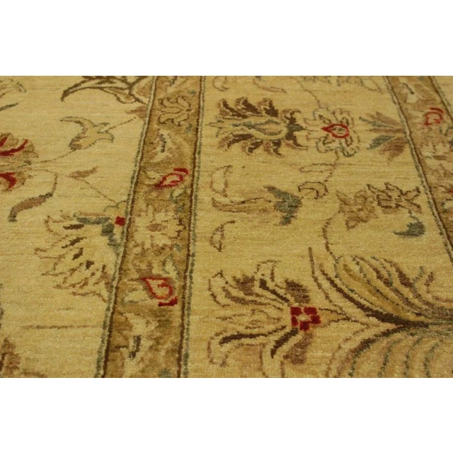1990s 1990s Boho Chic Kafkaz Beige/Tan Wool Rug -10'1 X 13'7 For Sale - Image 5 of 8