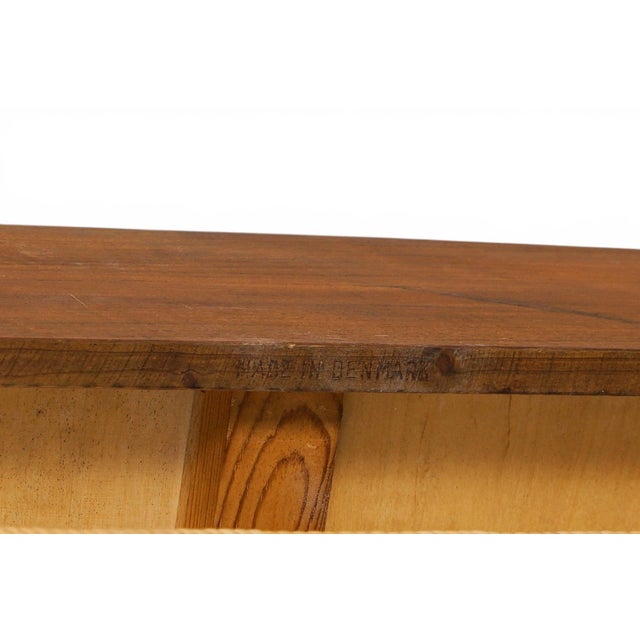Mid 20th Century Søren Rasmussen Double Hallway Chest in Teak + Cane For Sale - Image 4 of 7