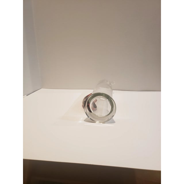 Danish Mid-Century Modern Glass Martini Pitcher, With Stirrer, and Three Glasses For Sale - Image 10 of 13