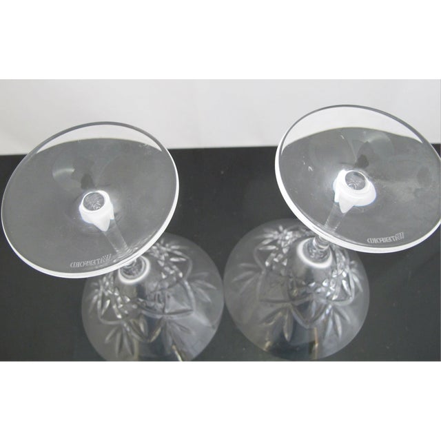 Waterford Crystal Huntley Martini Glass Smooth Stem 6 7/8" Pair For Sale - Image 10 of 10