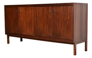 1960s Paul McCobb Mid-Century Modern Walnut Sideboard Credenza, Newly Refinished