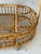Contemporary Mid-Century Italian Rattan and Bamboo Bar Cart in the Manner of Franco Albini For Sale - Image 3 of 12