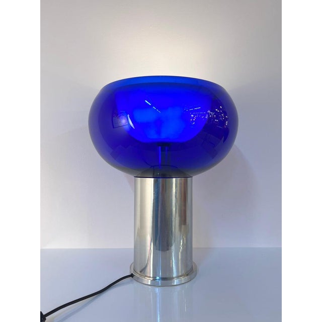 Table Lamp with Double-Walled Glass Shade from Doria For Sale - Image 3 of 11