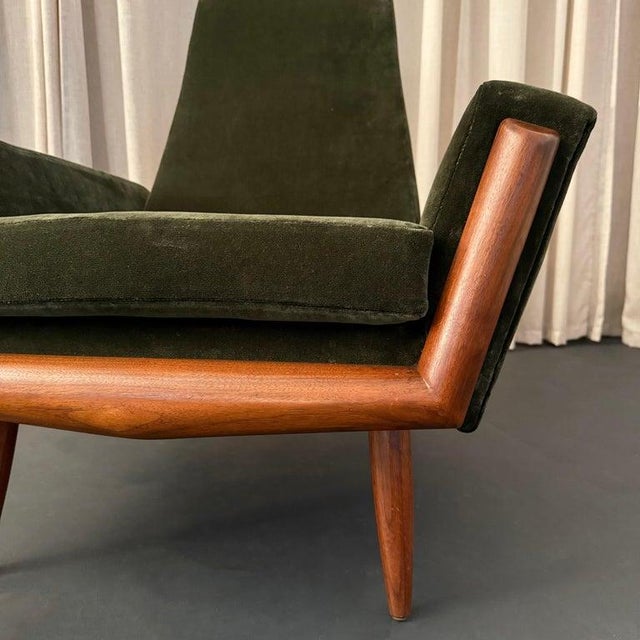 1960s Adrian Pearsall Walnut Lounge Chair Model 2161-C for Craft Associates For Sale In New York - Image 6 of 11