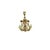 Fine 14K yellow and rose gold religious pendant featuring an anchor form with a raised Christ on the cross. Tested and...